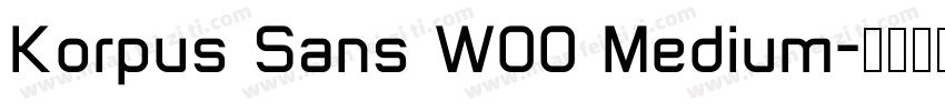 Korpus Sans W00 Medium字体转换